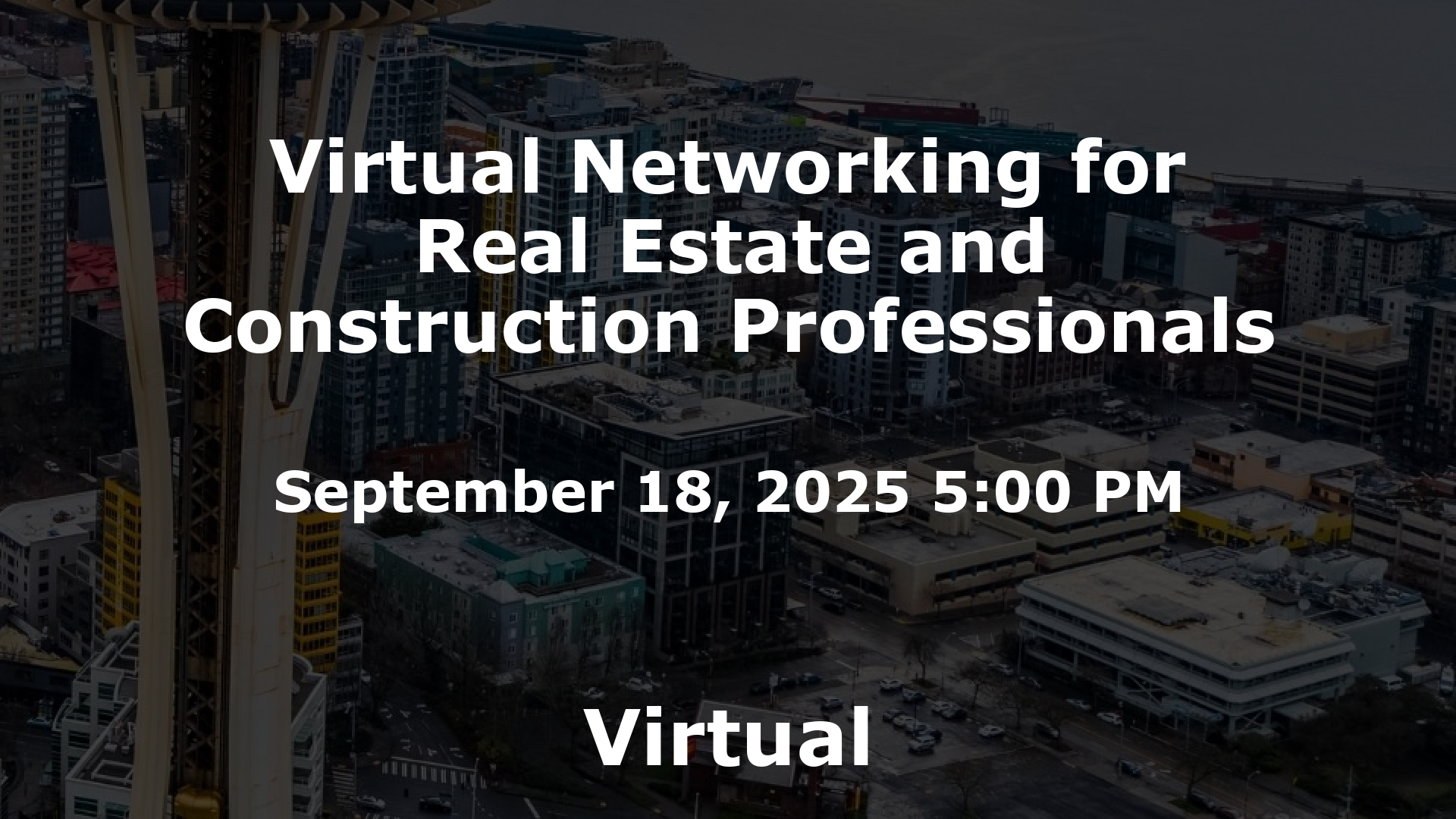 Virtual Networking for Real Estate and Construction Professionals event image